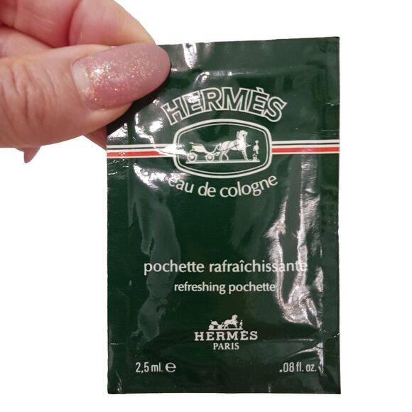 2 HERMES Travel Packets CALECHE Perfumed Body Lotion AND Eau de Cologne Pochette - Picture 2 of 7